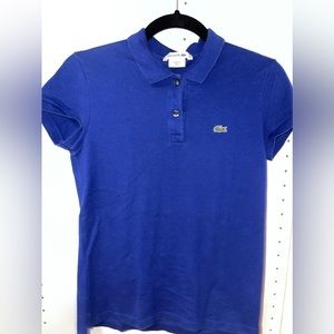 Blue Lacoste polo shirt